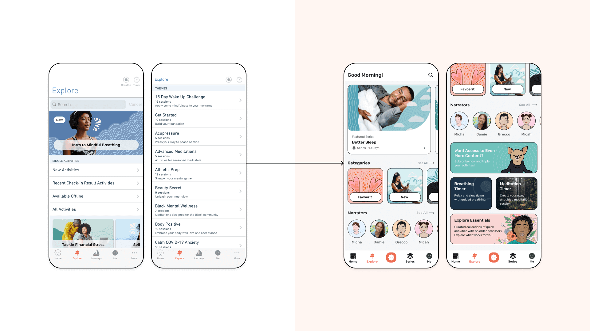 Improving engagement a meditation app content image